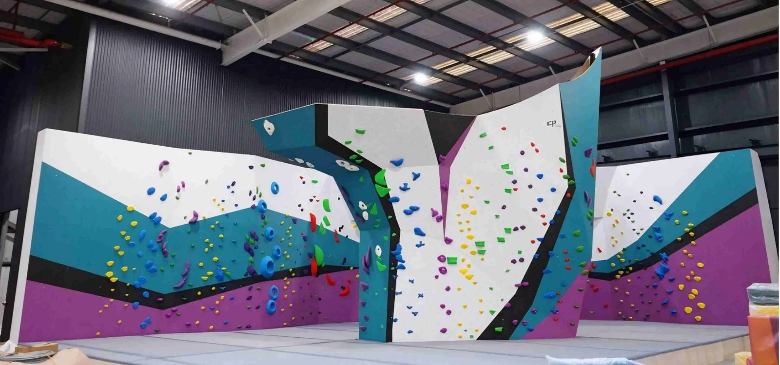 The main bouldering walls at GRIPswich, Ipswich