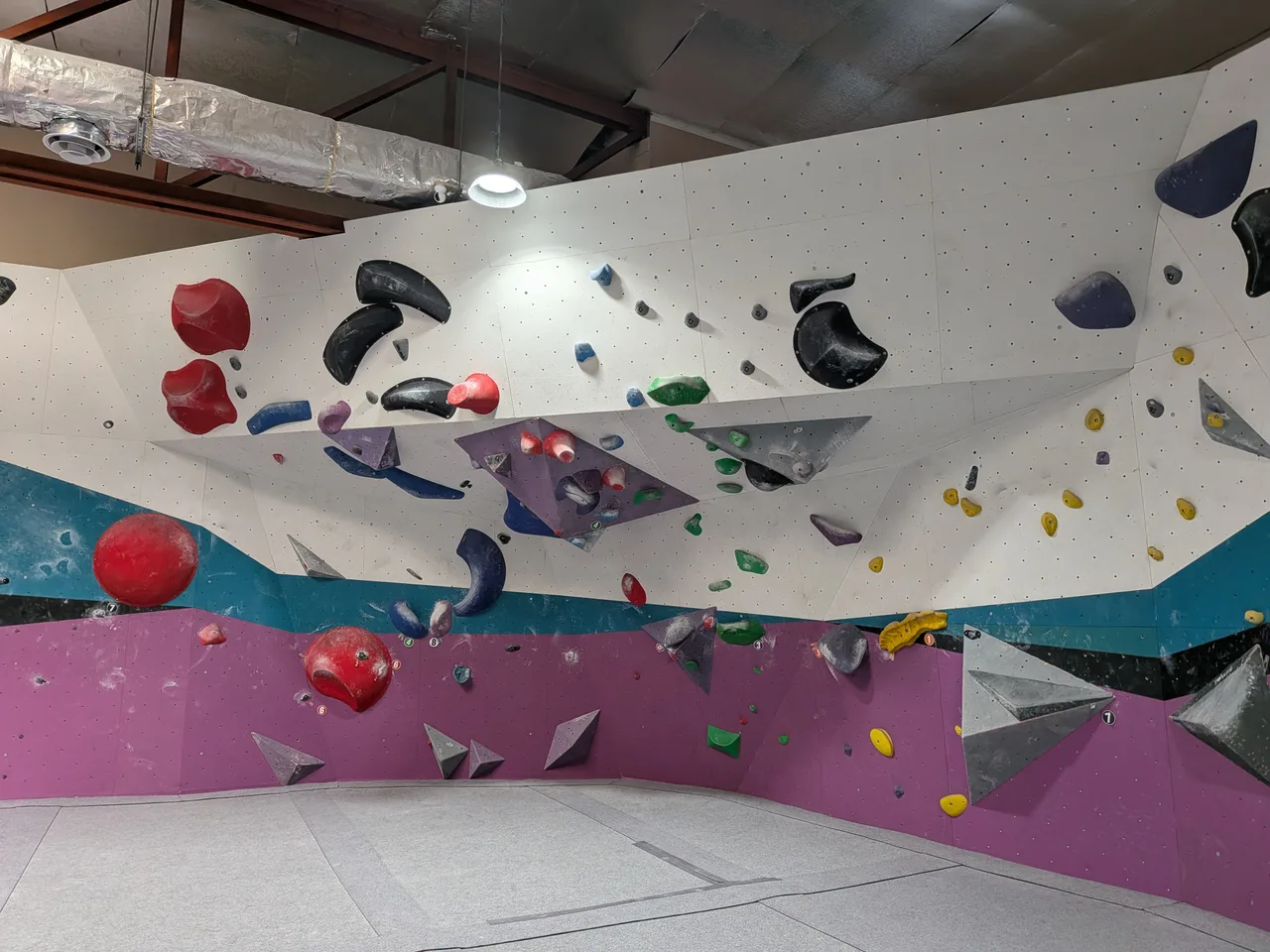 The Bat Cave bouldering wall at GRIPswich in Ipswich