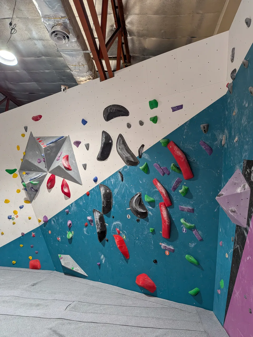 The Wall 5 bouldering wall at GRIPswich in Ipswich