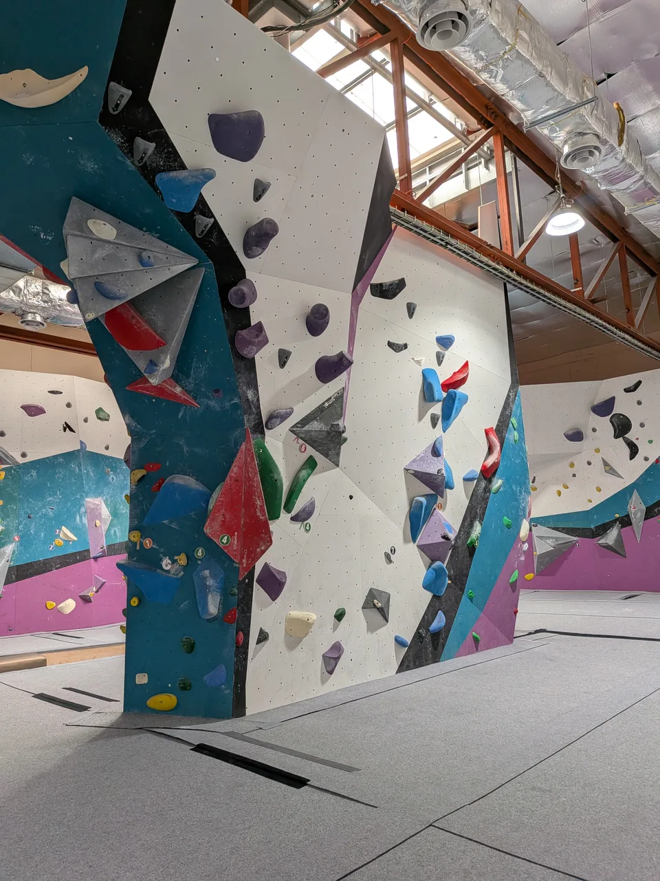 The Wall 8 bouldering wall at GRIPswich in Ipswich